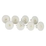 Korbrolle wie ZANUSSI 5026997100/3 für Unterkorb Geschirrkorb Geschirrspüler 8Stk