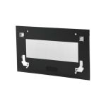 Frontglasscheibe schwarz, geklebt, Edelstahl-Applikation,Kompakt, StudioLine, Siemens schwarz, geklebt, Edelstahl-Applikation, 00776181