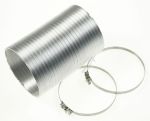Alu-Flexschlauch mit Schellen für Elica Dunstabzugshaube KIT0094727 125 mm