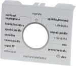 Legende für Waschmaschine Bosch 00652958 Waschmaschinen-Blende