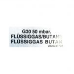 Düsensatz Flüssiggas G30/50mbar- IC5 Glaskeramik universal, 00633753