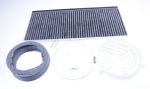 Clean Air Standard Umluftset für Dunstabzugshaube Siemens 17006605 Aktivkohlefilter