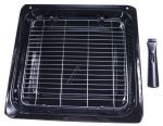 Backofen-Pfanne für Electrolux Ofen 3111565036 Grill, dunkelgrau