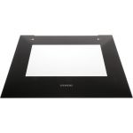 Ofen-Frontglas 60cm Bosch/Siemens 20005568 Schwarz, für Backöfen