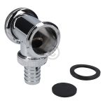 Siphonzwischenstück 1 1/4" chrom für Geräteanschluss Waschmaschine Geschirrspüle