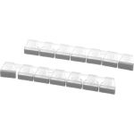 Taste Edelstahl metallic, Set aus Programmtasten + Sonderfunktionen, kürzbar