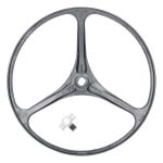 Riemenscheibe BOSCH 00743659 mit Halter für Keilrippenriemen Waschmaschine Toplader