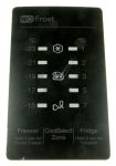 Blende Bedienelement für Kühlschrank Samsung DA64-04377C Schwarz, PC