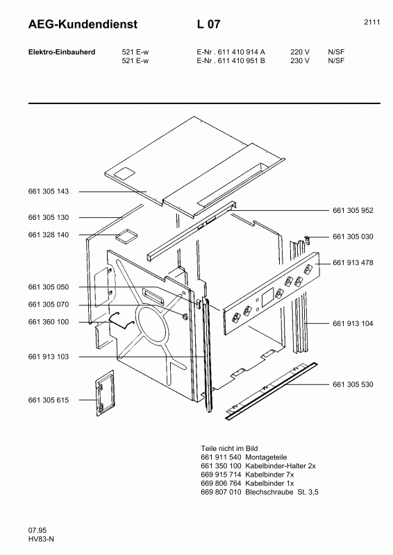 Ersatzteile_Competence_521_E_W_N_SF_61141095100_Bild_1