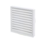 Außengitter 100erR weiß, mit Netz