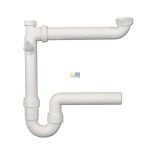 Siphon 1 1/2"x50mm weiß