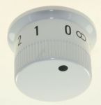 Drehgriff-Kochstelle WEISS, fuer Zonenheizung oval 00614740