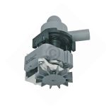 Ablaufpumpe wie BOSCH 00130618 GRE mit Pumpenkopf für Waschmaschine Waschtrockner