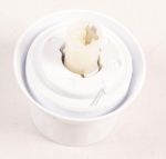 Hahnknopf für Ofen Beko/Grundig/Arcelik C00961782 grau weiß