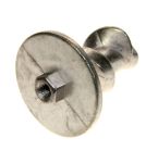 Saeco Kaffeemaschine Bohneneinzugsschnecke kurz, Edelstahl