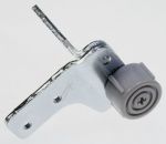 Verstellbarer Kühlschrankfuß für Whirlpool Indesit 482000032046 links, silber, Kit