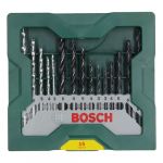 BohrerSet BOSCH 2607019675 Mini-X-Line Holzbohrer Steinbohrer Metallbohrer 15teilig