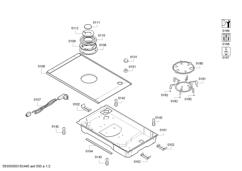 Ersatzteile_1W_C30F_IH5_SE_PROFI_ER326AB70N_2F40_Bild_1