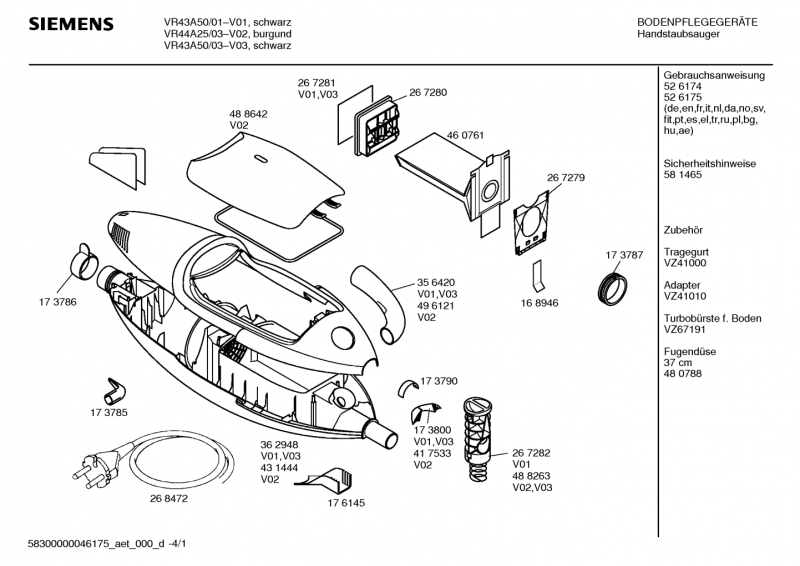 Ersatzteile_CONVERTO_D1300_VR43A50_2F03_Bild_1