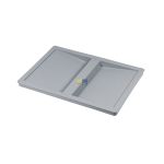 Deckel 298x209x22mm Hailo 1104849 hellgrau für Inneneimer 15 18 20 Liter in