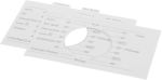 Blendeneinlage für Waschmaschine Bosch 12012052 Türdichtung, Weiß