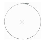 Spannring Türmanschette hinten für Waschmaschine Candy/Hoover 91750458 Hintere Manschette