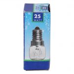 Lampe E14 25W 22mmØ 50mm 230V bis 300°C universal für Backofen Mikrowelle Kühlschrank