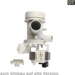 Ablaufpumpe AEG 8996454307803 HANNING mit Pumpenkopf und Sieb für Waschmaschine
