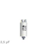 Kondensator 2,50µF 450V mit Steckfahnen RPN2-2,5uF-450V-BBA-28x56 mm