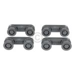 Räderhaltersatz, Dunkelgrau, 4 (4055260790)