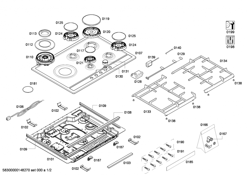 Ersatzteile_ENC.EC845SU90E_4G_2BW_28BAND_29TIMER_SE76F_IH5_EC845SU90E_2F01_Bild_1