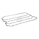 Flaschenablage Miele 06962260 480x280mm für Kühlschrank