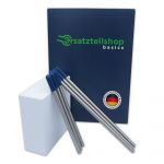 ersatzteilshop basics Edelstahl Glashalter für Geschirrspüler mit blauen Kappen - Set Allrounder