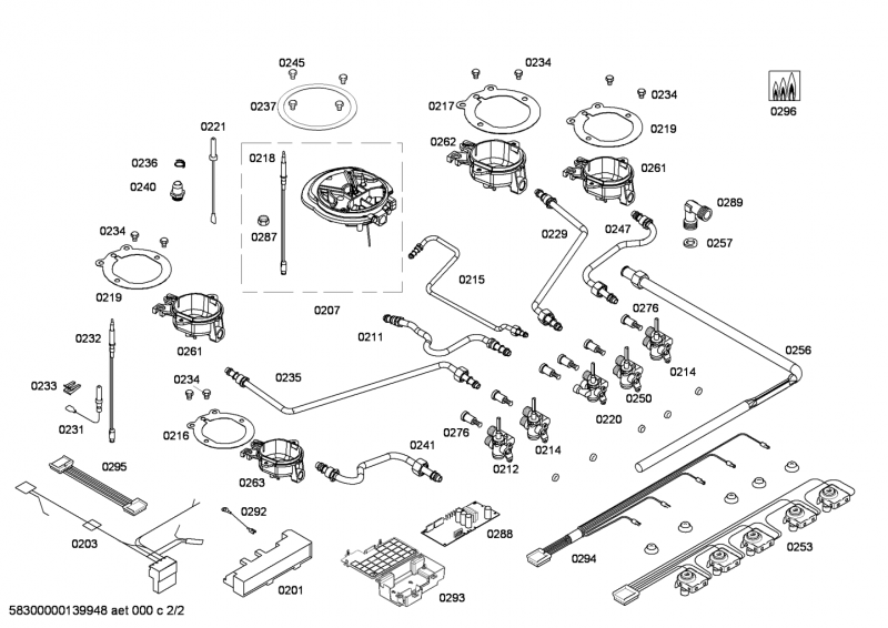 Ersatzteile_ENC.EC745RF90E_4G_2B1W_FLAME_SE70F_IH5_EC745RF90E_2F01_Bild_2