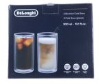 Cold Brew Gläser für DeLonghi Kaffeemaschine AS00004179 2er-Set, 300ml, doppelwandig