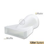 Übergangsstück 125er Naber 4021047 Rundrohr 125mmØ auf Flachkanalmuffe für 218x55mm Belüftungstechnik
