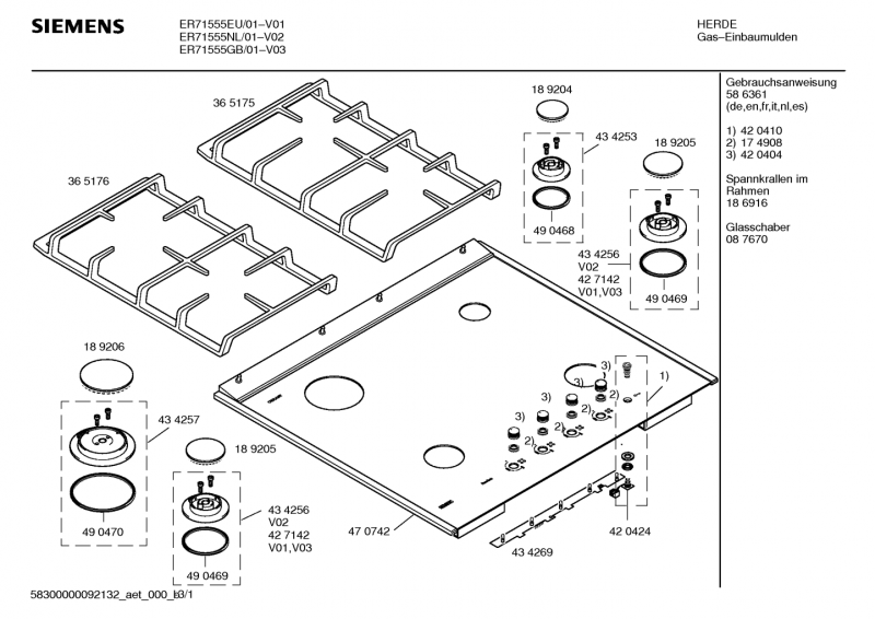 Ersatzteile_flame_Tronic_ER71555NL_2F01_Bild_1