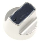 Gas-Knebel für Ofen Whirlpool 482000091588 silber