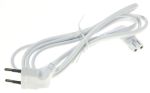 COM Stromkabel für Fernsehen & Telefonie 1,5m Winkelstecker weiß