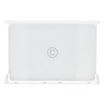 Glasplatte oben für Kühlteil Bauknecht C00899660 450x300mm mit Leisten in