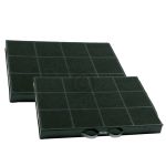Kohlefilter 295x210mm, 2 Stück, OT! 481948048338 Wpro, Bauknecht, Whirlpool, Ike