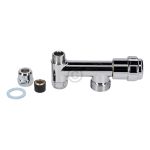 Doppel-Eckventil 3/8" Geräteventil 3/4" Schlauchanschluss Grohe 41031000 Eckfix