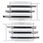 Haltegitterset mit Teleskopauszug 3-fach für Backbleche Rost gorenje AC057 471093 in Superior Backofen