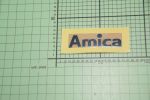 Logo - Aufkleber 60x16,2 alu Amica 1043638 für Kühlschrank Amica