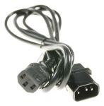 Kaltgeräte-Kabel für Geschirrspüler Com 2m schwarz C13/C14