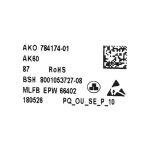 Bedienelektronik unprogrammiert BOSCH 11022608 für Trockner