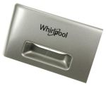 Schubladengriff für Kühlschrank Whirlpool Indesit 488000635516 silber mit Logo