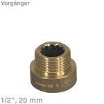 Verlängerung 1/2"x20mm Rotguss