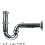 Siphon 1 1/4"x32mm chrom Viega 305611 für Waschbecken