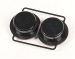 Timerknopf für Ofen Whirlpool Indesit 481010591455 schwarz zweifach